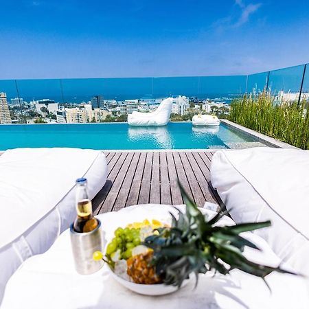 Serene - Infinity Cview Pool - 4 Bedrooms Luxury Penthouse Haifa Bagian luar foto