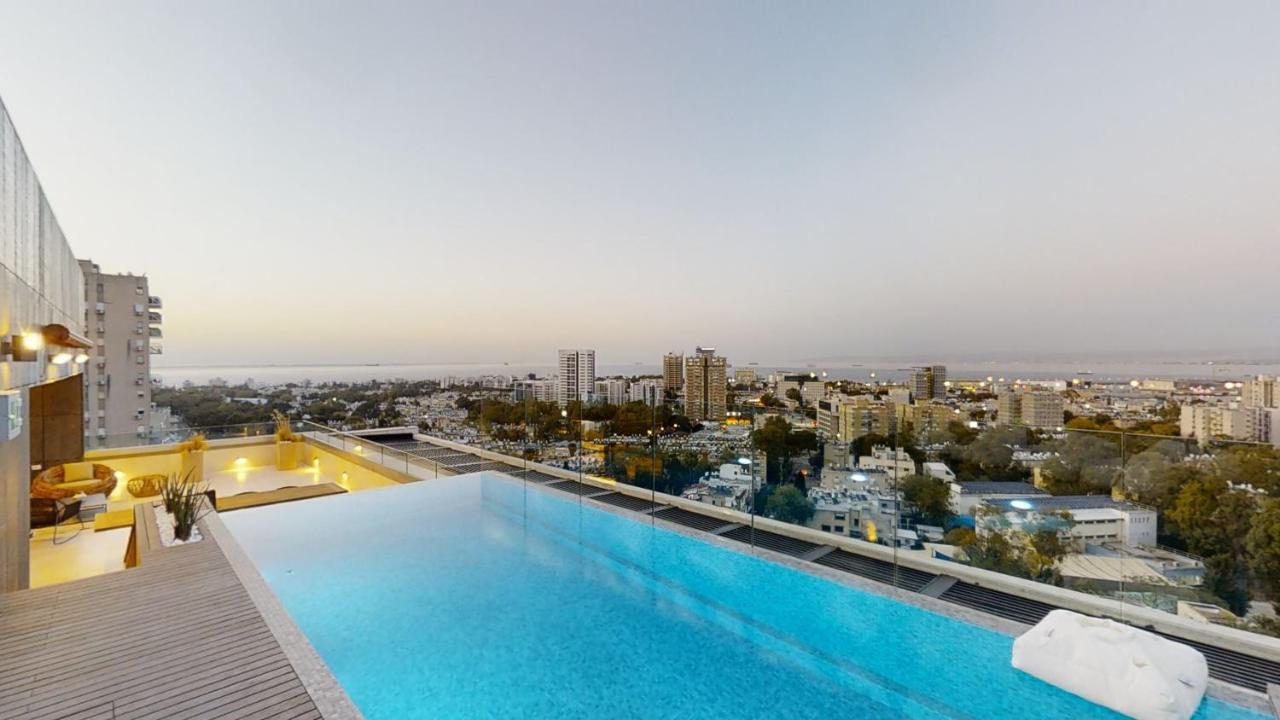 Serene - Infinity Cview Pool - 4 Bedrooms Luxury Penthouse Haifa Bagian luar foto