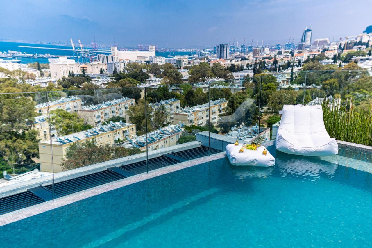 Serene - Infinity Cview Pool - 4 Bedrooms Luxury Penthouse Haifa Bagian luar foto